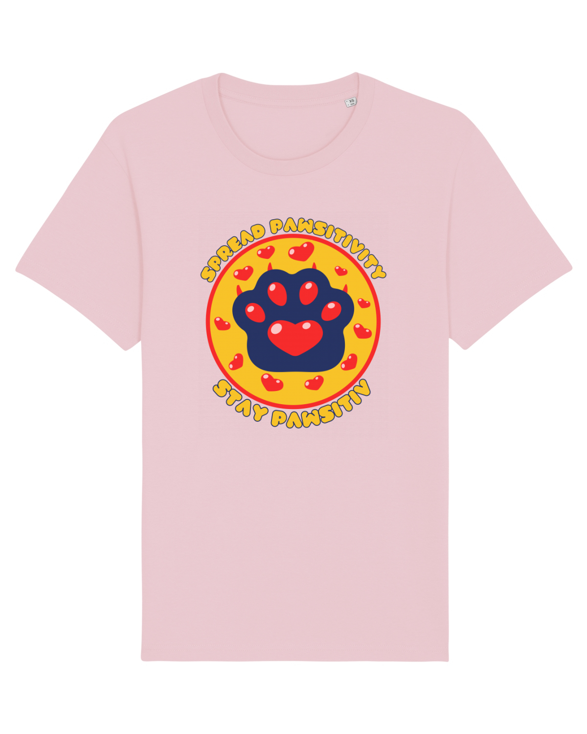 Tricou mânecă scurtă Unisex Rocker Cotton Pink