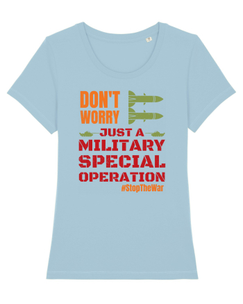 Stop The War Sky Blue