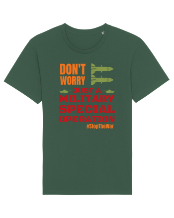 Stop The War Bottle Green