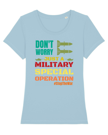 Stop The War Sky Blue