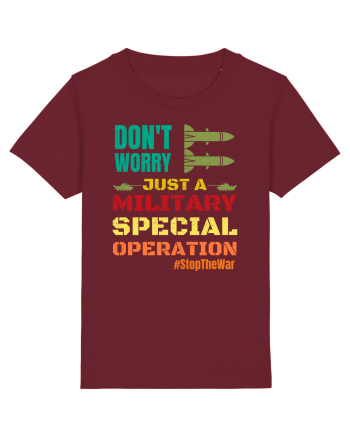 Stop The War Burgundy