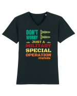 Stop The War Tricou mânecă scurtă guler V Bărbat Presenter