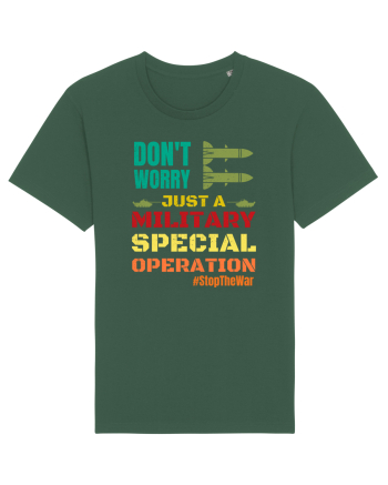 Stop The War Bottle Green