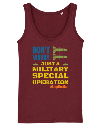 Stop The War Burgundy