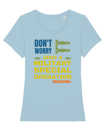 Stop The War Sky Blue