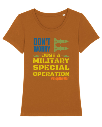 Stop The War Roasted Orange