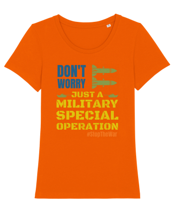 Stop The War Bright Orange