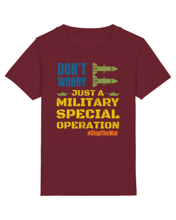 Stop The War Burgundy