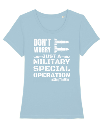 Stop The War Sky Blue