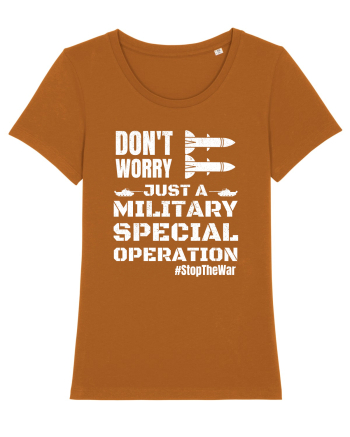 Stop The War Roasted Orange