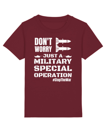 Stop The War Burgundy