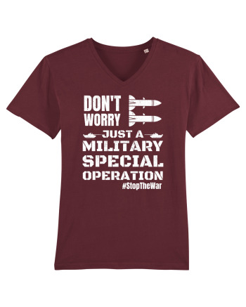Stop The War Burgundy