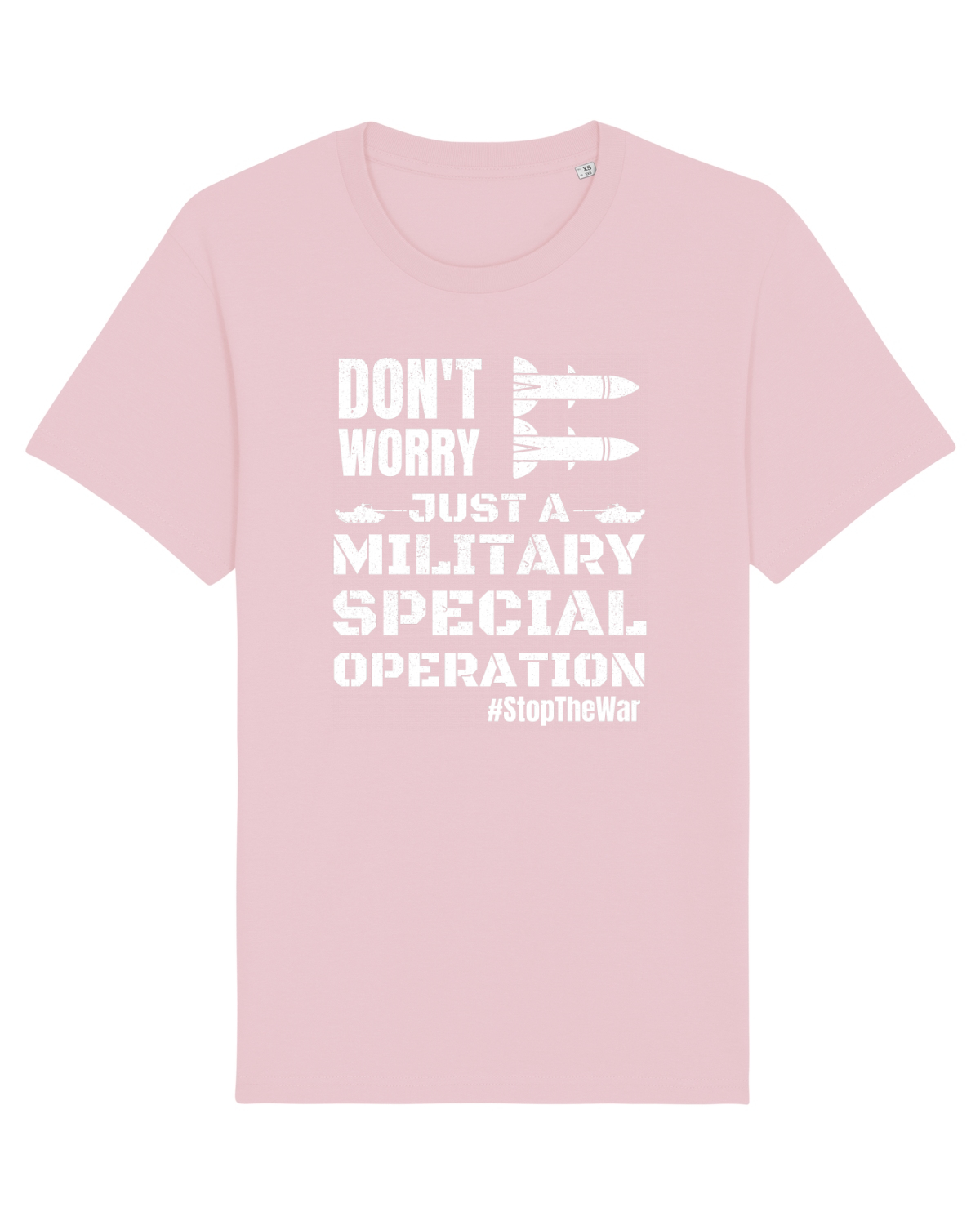 Tricou mânecă scurtă Unisex Rocker Cotton Pink