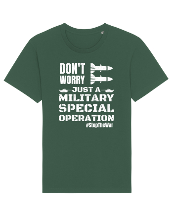 Stop The War Bottle Green