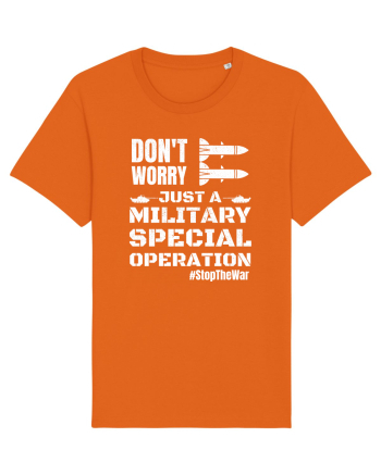 Stop The War Bright Orange