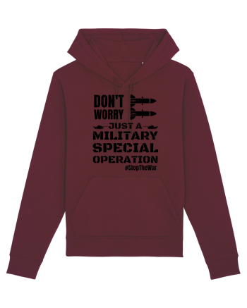 Stop The War Burgundy