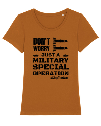 Stop The War Roasted Orange