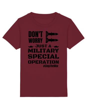 Stop The War Burgundy