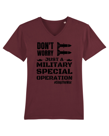 Stop The War Burgundy