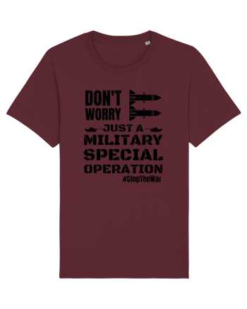Stop The War Burgundy
