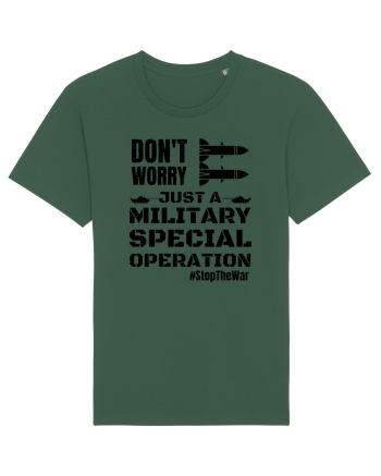 Stop The War Bottle Green