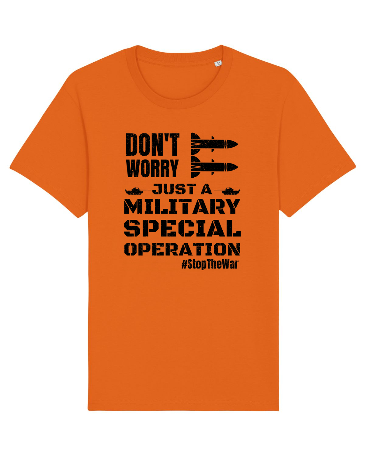 Tricou mânecă scurtă Unisex Rocker Bright Orange