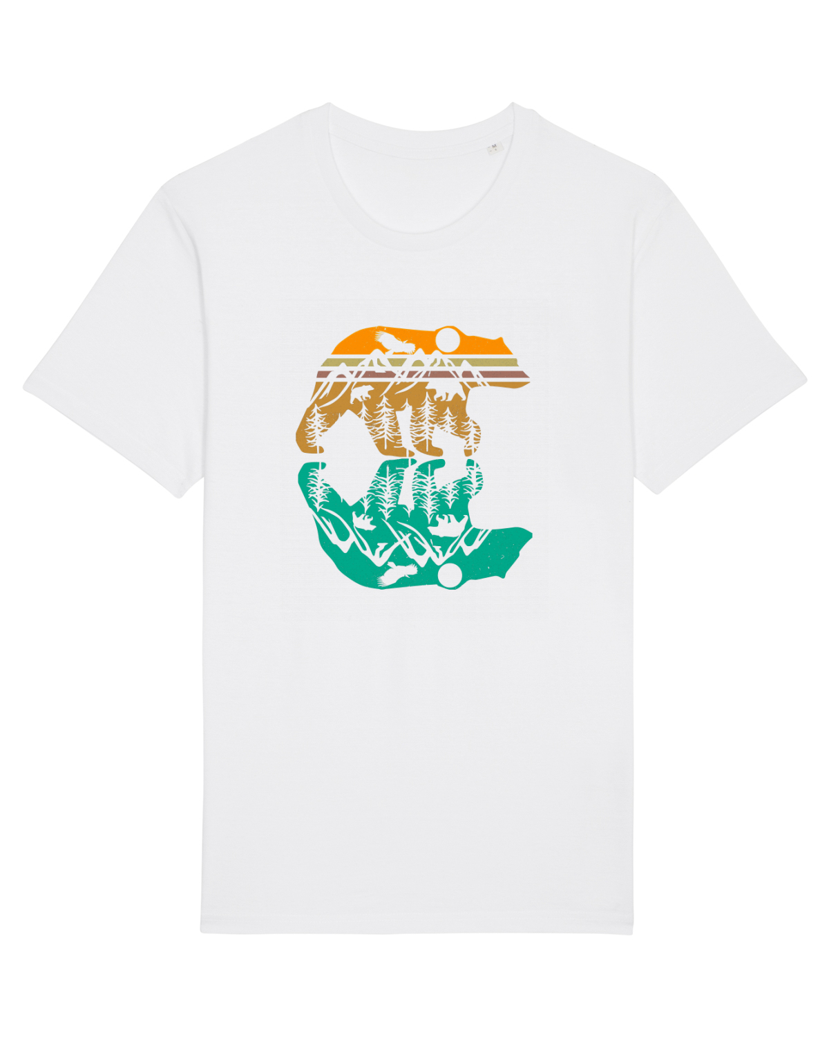 Tricou mânecă scurtă Unisex Rocker White