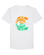 Mountain Bear Tricou mânecă scurtă guler larg Bărbat Skater