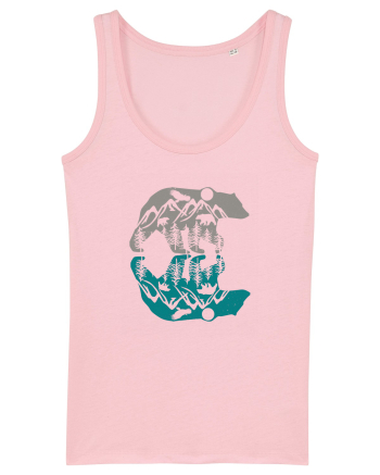Mountain Bear Cotton Pink