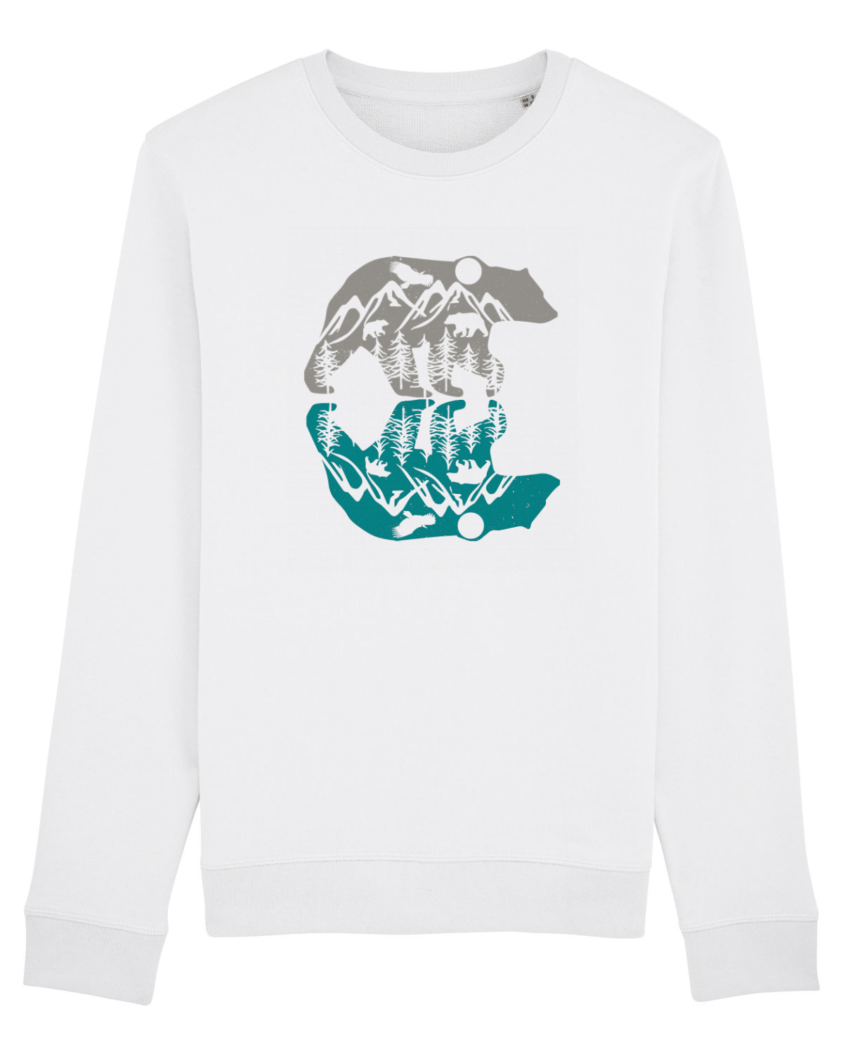 Bluză mânecă lungă Unisex Rise White