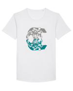 Mountain Bear Tricou mânecă scurtă guler larg Bărbat Skater