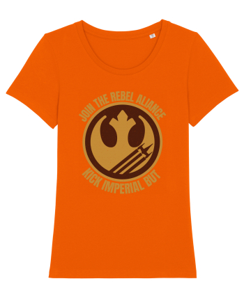 Funny Retro Vintage Star Wars Bright Orange