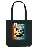 Bitcoin to the Moon Distressed | Retro Vintage Look Sacoșă textilă