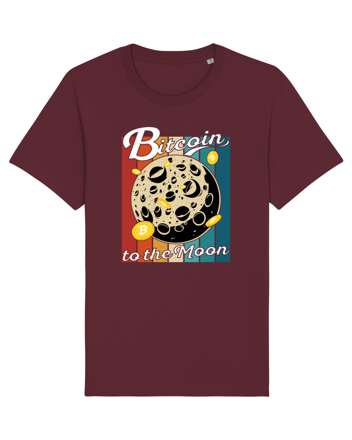 Tricou mânecă scurtă Unisex Rocker Burgundy