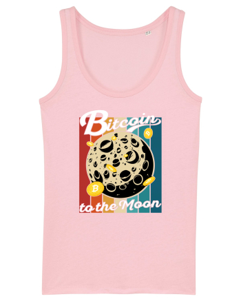 Bitcoin to the Moon | Bitcoin Moon Traveler | To the Moon Cotton Pink