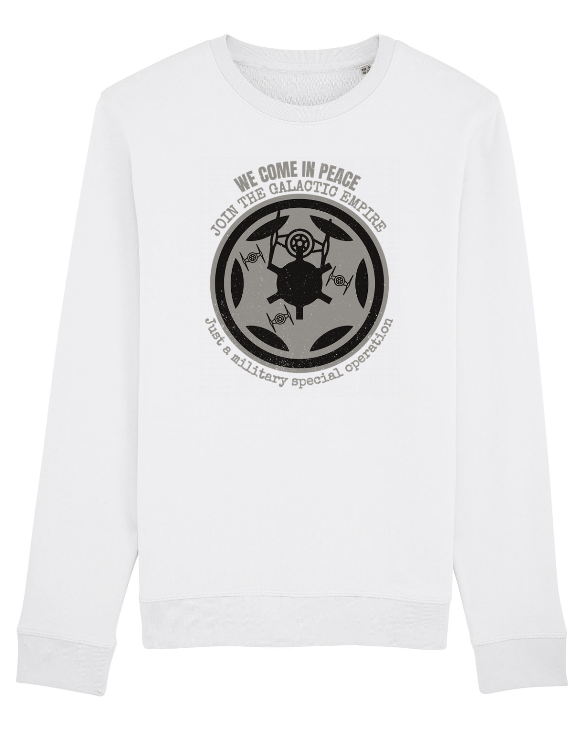 Bluză mânecă lungă Unisex Rise White