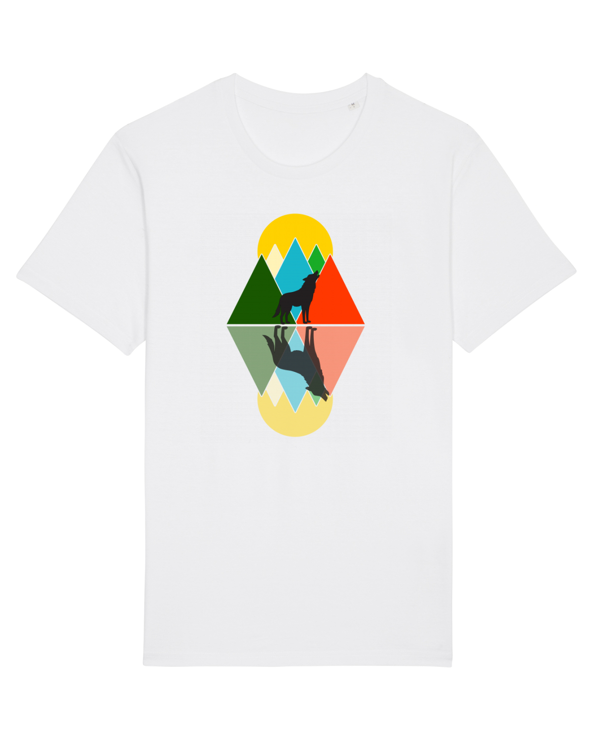 Tricou mânecă scurtă Unisex Rocker White