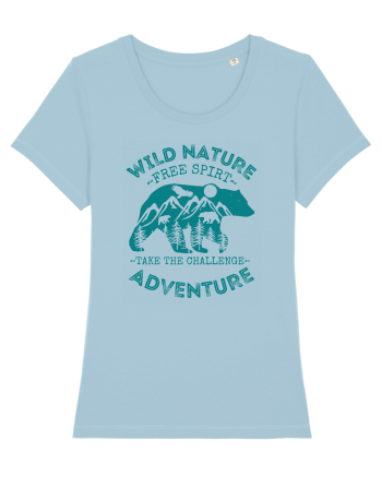 Mountain Bear Sky Blue