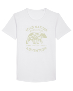 Mountain Bear Tricou mânecă scurtă guler larg Bărbat Skater