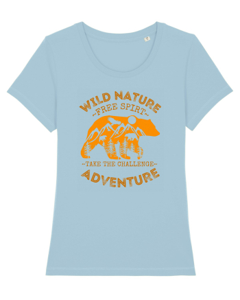 Mountain Bear Sky Blue