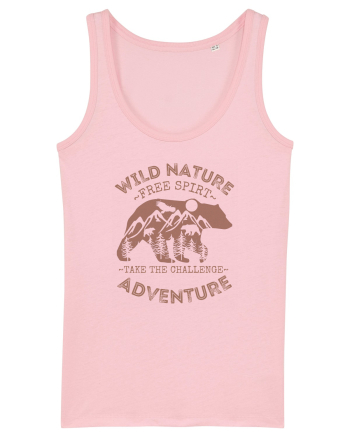 Mountain Bear Cotton Pink