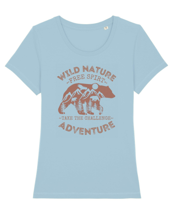 Mountain Bear Sky Blue