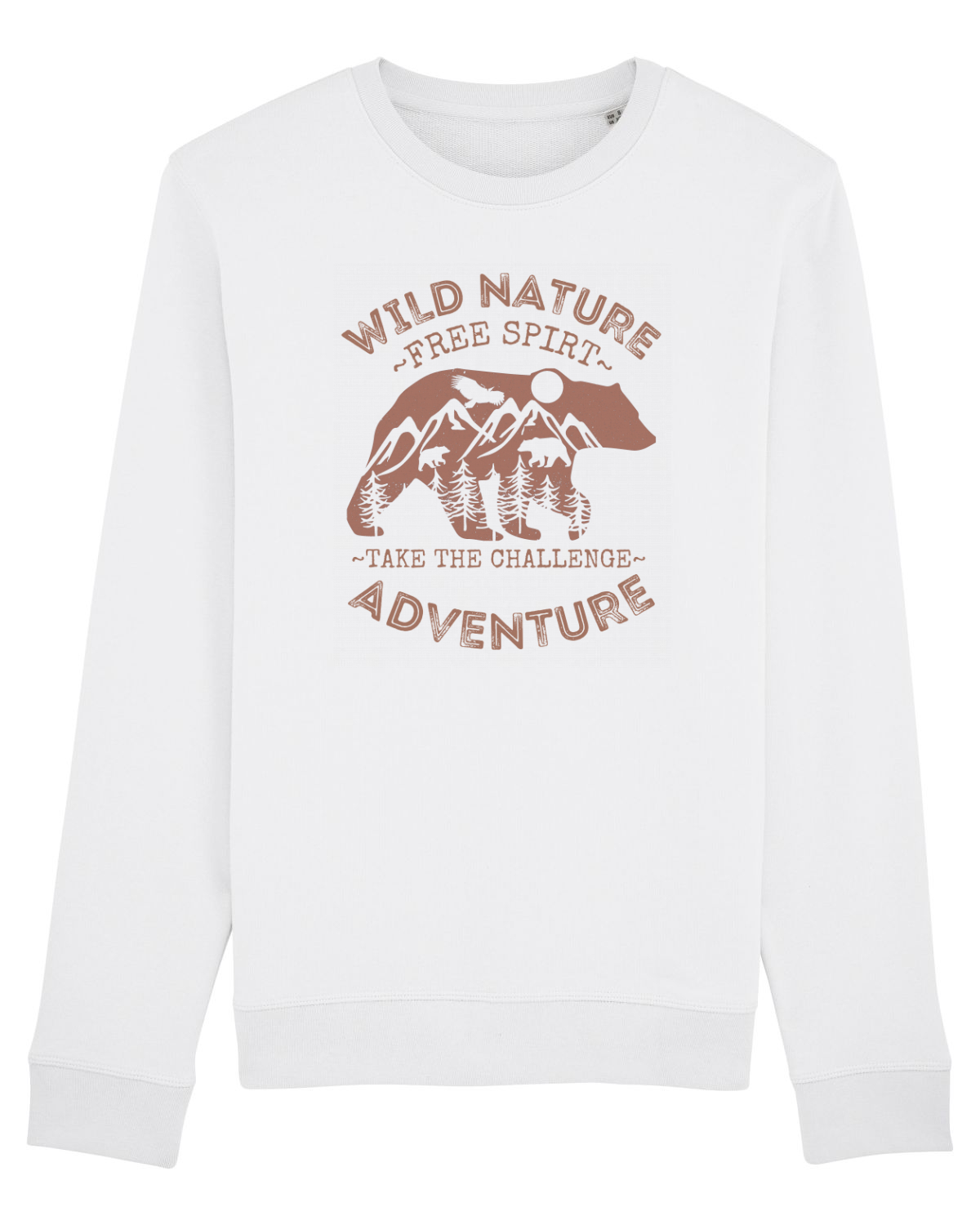 Bluză mânecă lungă Unisex Rise White
