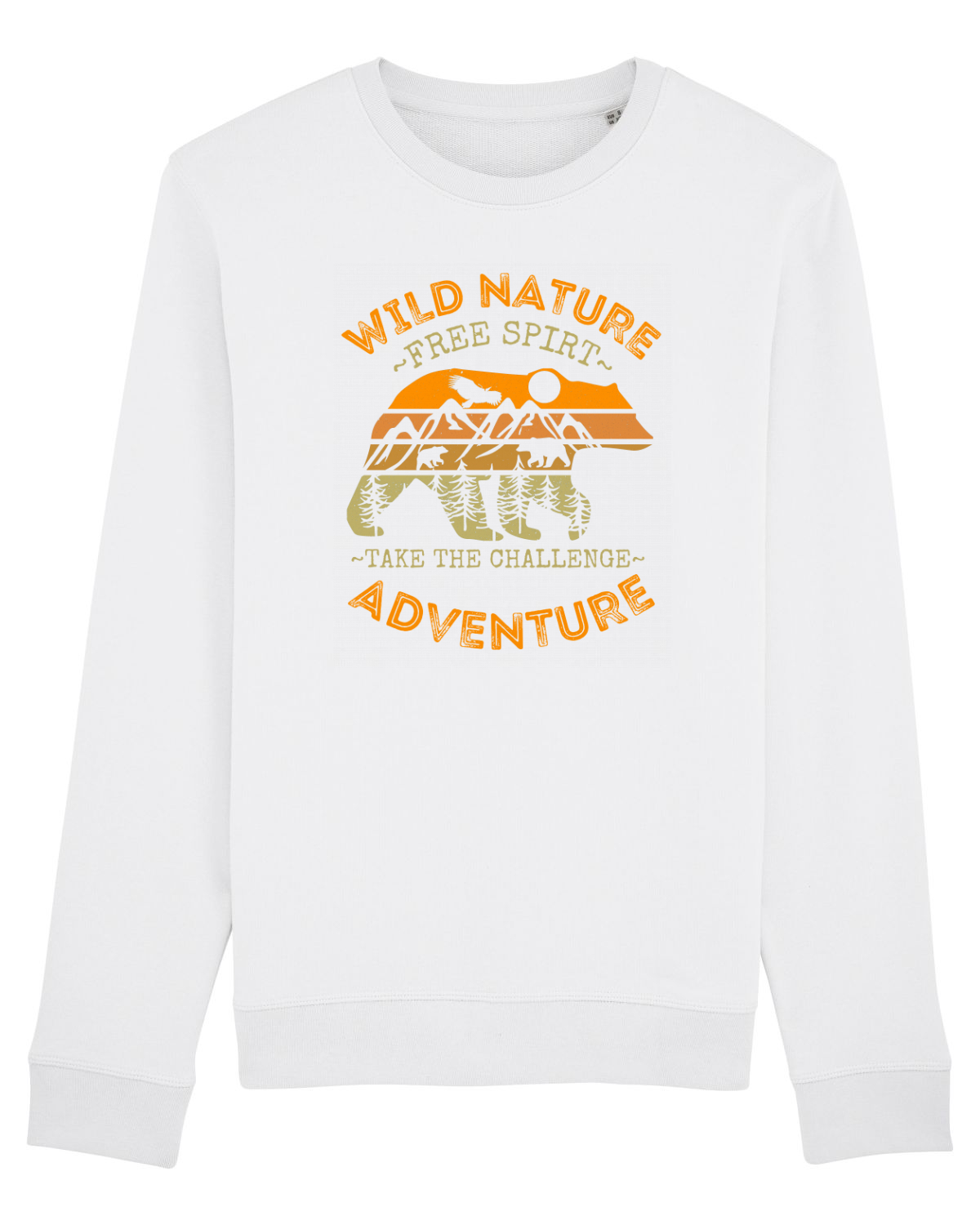 Bluză mânecă lungă Unisex Rise White