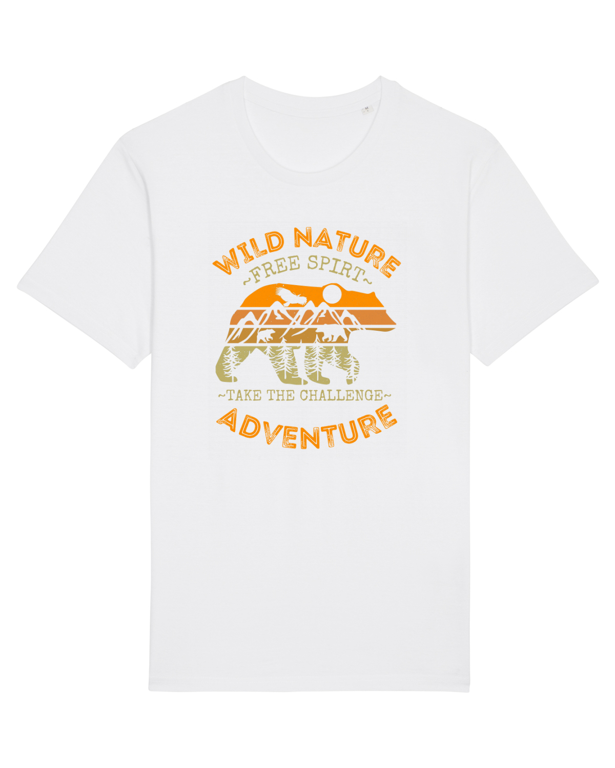 Tricou mânecă scurtă Unisex Rocker White