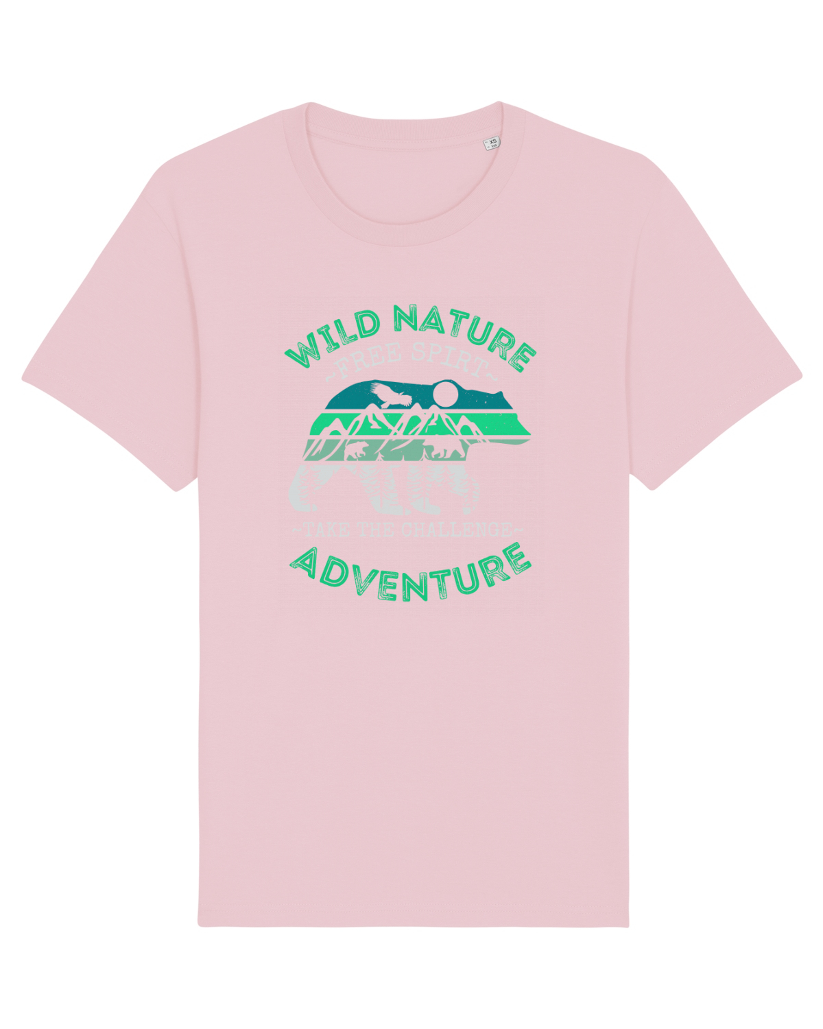 Tricou mânecă scurtă Unisex Rocker Cotton Pink