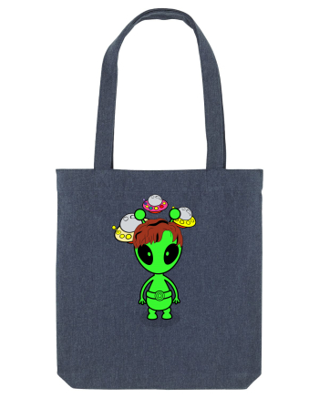 Kawaii Alien Midnight Blue