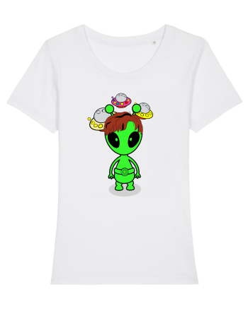 Kawaii Alien White