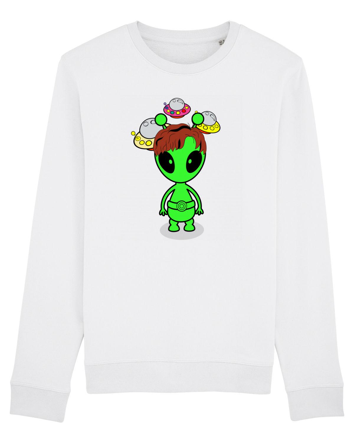Bluză mânecă lungă Unisex Rise White