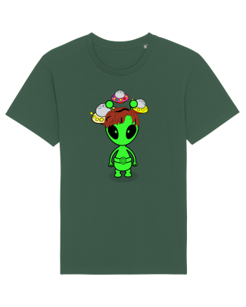 Kawaii Alien Bottle Green